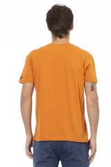 Trussardi Action Orange Cotton Men T-Shirt -   -  Trussardi Action.