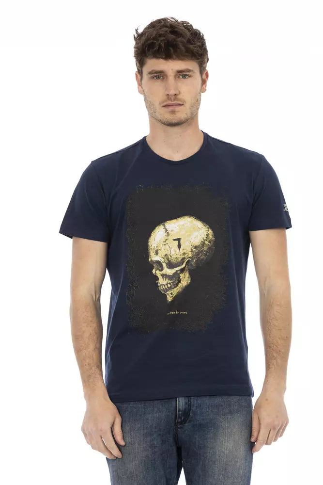 Trussardi Action Blue Cotton Men's T-Shirt -   -  Trussardi Action.