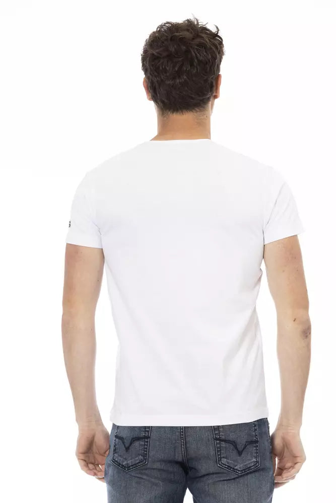 Trussardi Action White Cotton Men T-Shirt -   -  Trussardi Action.