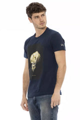Trussardi Action Blue Cotton Men's T-Shirt -   -  Trussardi Action.