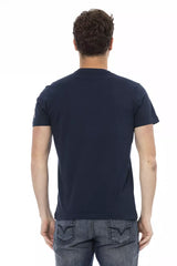 Trussardi Action Blue Cotton Men's T-Shirt -   -  Trussardi Action.