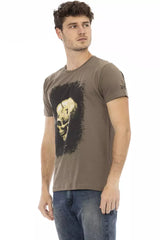 Trussardi Action Brown Cotton Men T-Shirt -   -  Trussardi Action.