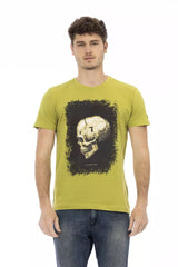 Trussardi Action Green Cotton Men T-Shirt -   -  Trussardi Action.