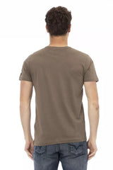 Trussardi Action Brown Cotton Men T-Shirt -   -  Trussardi Action.