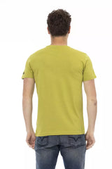 Trussardi Action Green Cotton Men T-Shirt -   -  Trussardi Action.