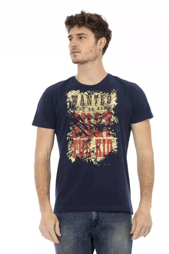 Trussardi Action Blue Cotton Men T-Shirt -   -  Trussardi Action.