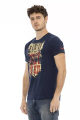 Trussardi Action Blue Cotton Men T-Shirt -   -  Trussardi Action.
