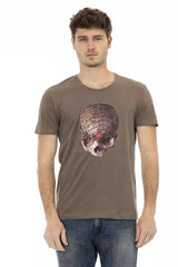 Trussardi Action Brown Cotton Men T-Shirt -   -  Trussardi Action.