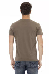 Trussardi Action Brown Cotton Men T-Shirt -   -  Trussardi Action.