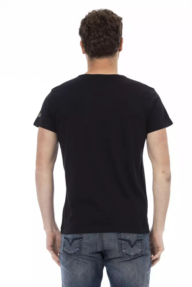 Trussardi Action Black Cotton Men T-Shirt -   -  Trussardi Action.