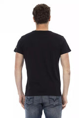 Trussardi Action Black Cotton Men T-Shirt -   -  Trussardi Action.