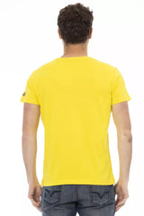 Trussardi Action Yellow Cotton Men T-Shirt -   -  Trussardi Action.