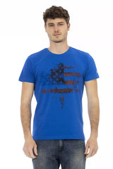 Trussardi Action Blue Cotton Men T-Shirt -   -  Trussardi Action.