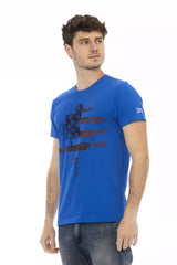 Trussardi Action Blue Cotton Men T-Shirt -   -  Trussardi Action.