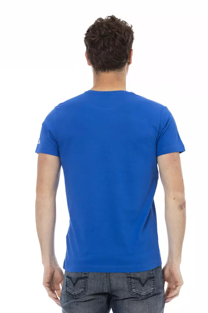 Trussardi Action Blue Cotton Men T-Shirt -   -  Trussardi Action.