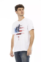 Trussardi Action White Cotton Men T-Shirt -   -  Trussardi Action.