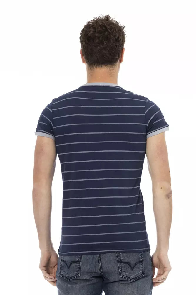 Trussardi Action Blue Cotton Men T-Shirt -   -  Trussardi Action.