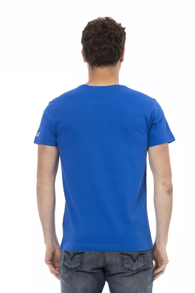 Trussardi Action Blue Cotton Men T-Shirt -   -  Trussardi Action.