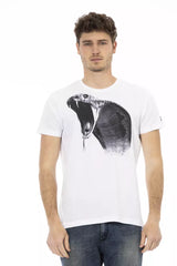 Trussardi Action White Cotton Men's T-Shirt -   -  Trussardi Action.