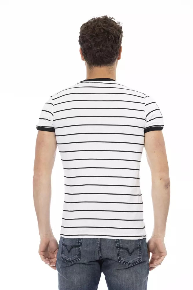 Trussardi Action White Cotton Men T-Shirt -   -  Trussardi Action.