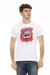 Trussardi Action White Cotton Men T-Shirt -   -  Trussardi Action.