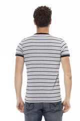 Trussardi Action Gray Cotton Men's T-Shirt -   -  Trussardi Action.