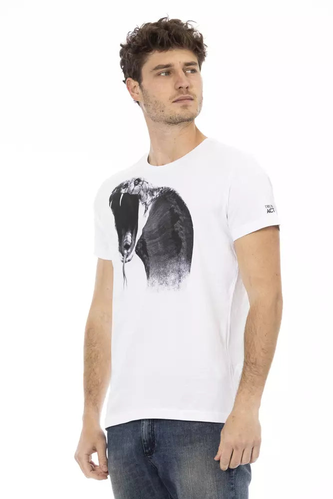 Trussardi Action White Cotton Men's T-Shirt -   -  Trussardi Action.