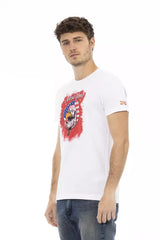 Trussardi Action White Cotton Men T-Shirt -   -  Trussardi Action.