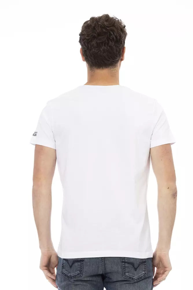 Trussardi Action White Cotton Men's T-Shirt -   -  Trussardi Action.