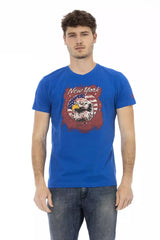 Trussardi Action Blue Cotton Men's T-Shirt -   -  Trussardi Action.