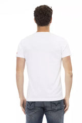 Trussardi Action White Cotton Men T-Shirt -   -  Trussardi Action.