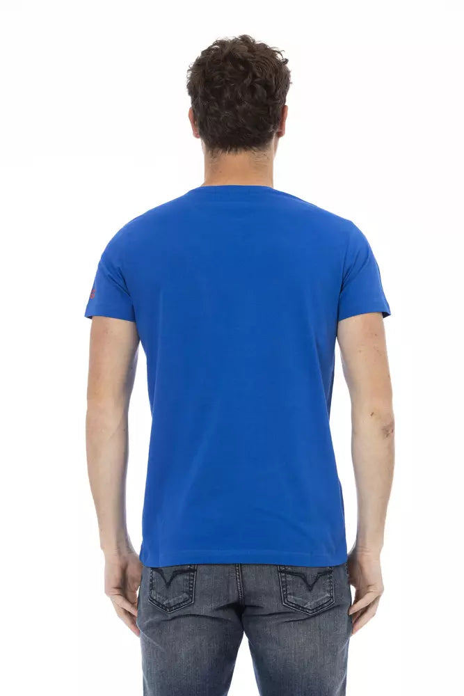 Trussardi Action Blue Cotton Men's T-Shirt -   -  Trussardi Action.