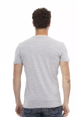 Trussardi Action Gray Cotton Men T-Shirt -   -  Trussardi Action.