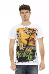 Trussardi Action White Cotton Men T-Shirt -   -  Trussardi Action.