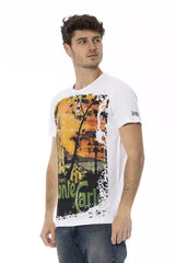 Trussardi Action White Cotton Men T-Shirt -   -  Trussardi Action.