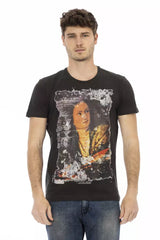 Trussardi Action Black Cotton Men T-Shirt -   -  Trussardi Action.