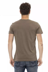 Trussardi Action Brown Cotton Men T-Shirt -   -  Trussardi Action.