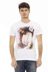 Trussardi Action White Cotton Men T-Shirt -   -  Trussardi Action.