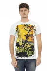 Trussardi Action Light Blue Cotton Men T-Shirt -   -  Trussardi Action.