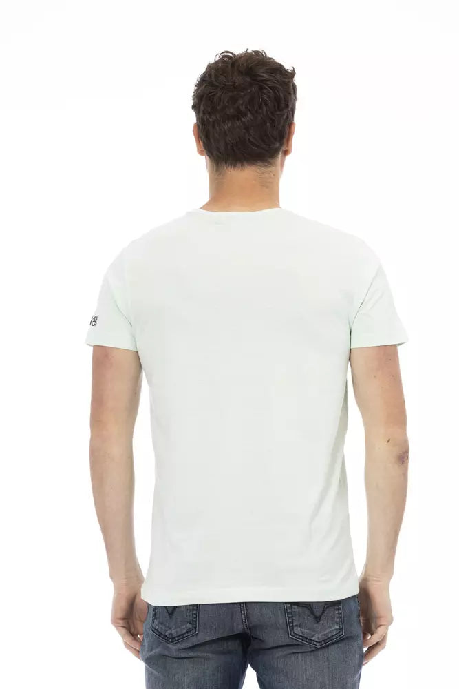 Trussardi Action Light Blue Cotton Men T-Shirt -   -  Trussardi Action.