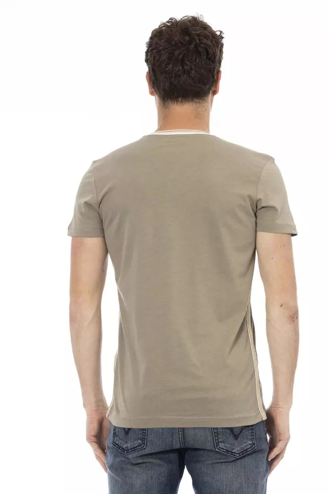 Trussardi Action Green Cotton Men T-Shirt -   -  Trussardi Action.