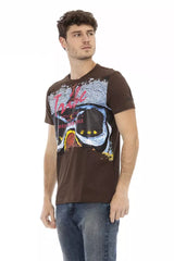 Trussardi Action Brown Cotton Men T-Shirt -   -  Trussardi Action.