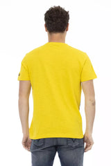 Trussardi Action Yellow Cotton Men T-Shirt -   -  Trussardi Action.