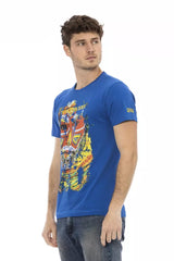 Trussardi Action Blue Cotton Men T-Shirt -   -  Trussardi Action.