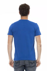 Trussardi Action Blue Cotton Men T-Shirt -   -  Trussardi Action.
