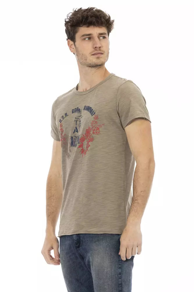 Trussardi Action Green Cotton Men T-Shirt -   -  Trussardi Action.