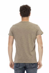 Trussardi Action Green Cotton Men T-Shirt -   -  Trussardi Action.