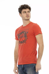 Trussardi Action Red Cotton Men's T-Shirt -   -  Trussardi Action.