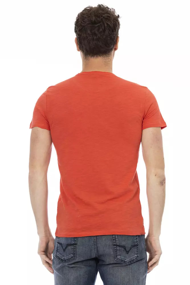 Trussardi Action Red Cotton Men's T-Shirt -   -  Trussardi Action.