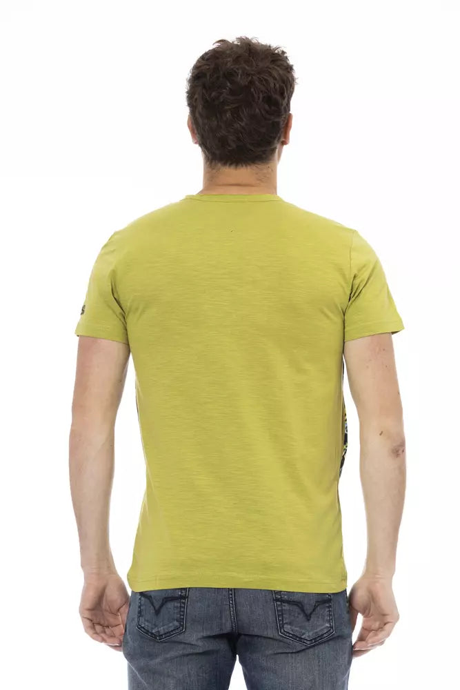 Trussardi Action Green Cotton Men T-Shirt -   -  Trussardi Action.